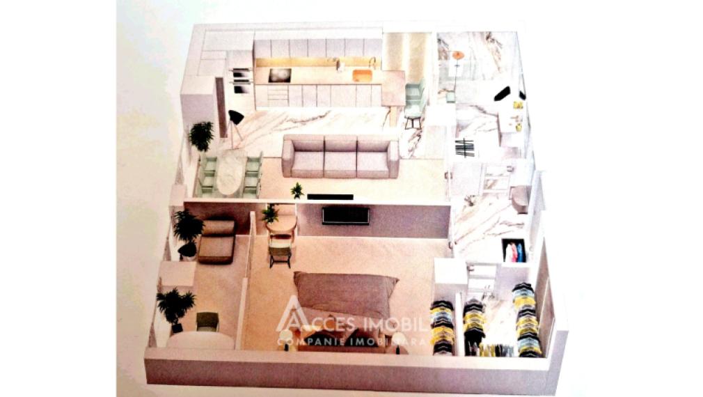 Newton House! Botanica, str. Grădina Botanică, 1 cameră + living. Variantă Albă!: 2