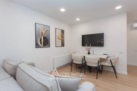 Bloc nou! Durlești, str. Tudor Vladimirescu, 2 camere + living. Euroreparație!: 8