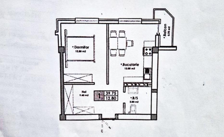 Nicons! Bloc Nou! Durlești, str. Cartușa, 1 cameră + living. Variantă albă!: 7