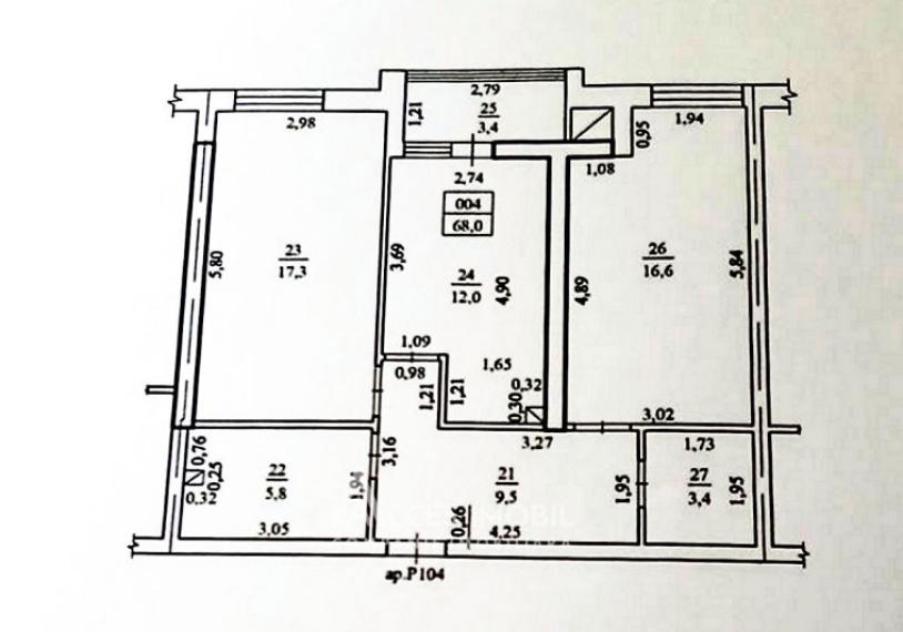 Bloc Nou! Durlești, str. Regina Elisabeta, 2 camere + living. Varianta albă!: 7