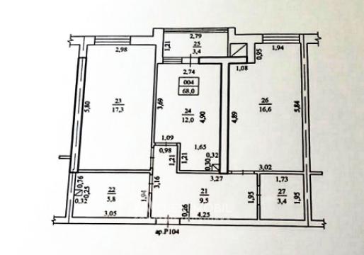 Bloc Nou! Durlești, str. Regina Elisabeta, 2 camere + living. Varianta albă!: 7