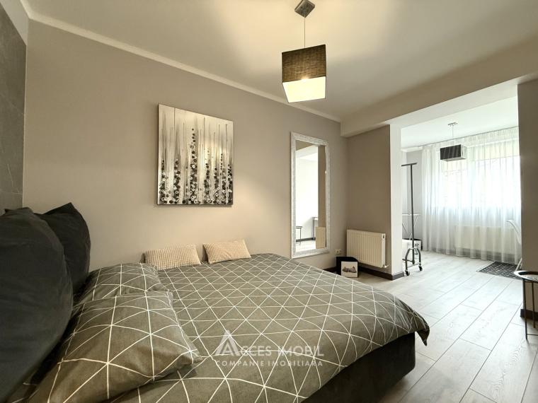 Chirie! Bloc Nou! Centru, str. Melestiu, 2 camere + living. Euroreparație!: 3