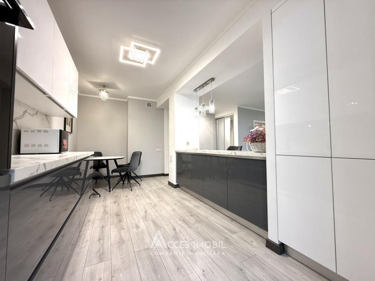 Chirie! Bloc Nou! Centru, str. Melestiu, 2 camere + living. Euroreparație!: 9