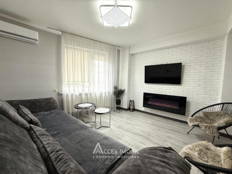 Chirie! Bloc Nou! Centru, str. Melestiu, 2 camere + living. Euroreparație!: 1