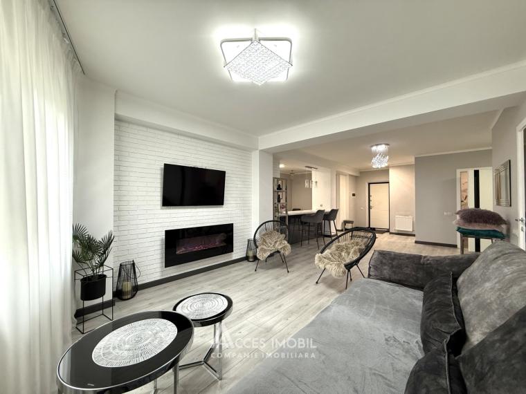 Chirie! Bloc Nou! Centru, str. Melestiu, 2 camere + living. Euroreparație!: 0