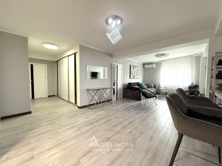 Chirie! Bloc Nou! Centru, str. Melestiu, 2 camere + living. Euroreparație!: 2