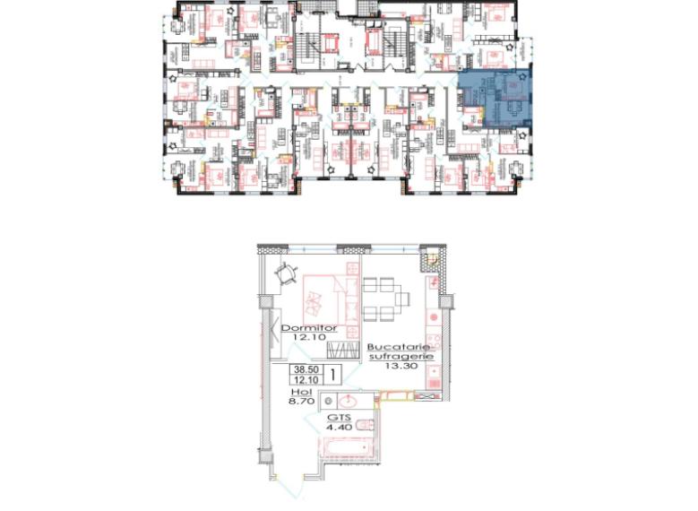 Estate Invest! Bloc Nou! Telecentru, str. Ialoveni, 1 cameră. Variantă albă!: 2
