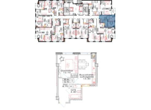 Estate Invest! Bloc Nou! Telecentru, str. Ialoveni, 1 cameră. Variantă albă!: 2