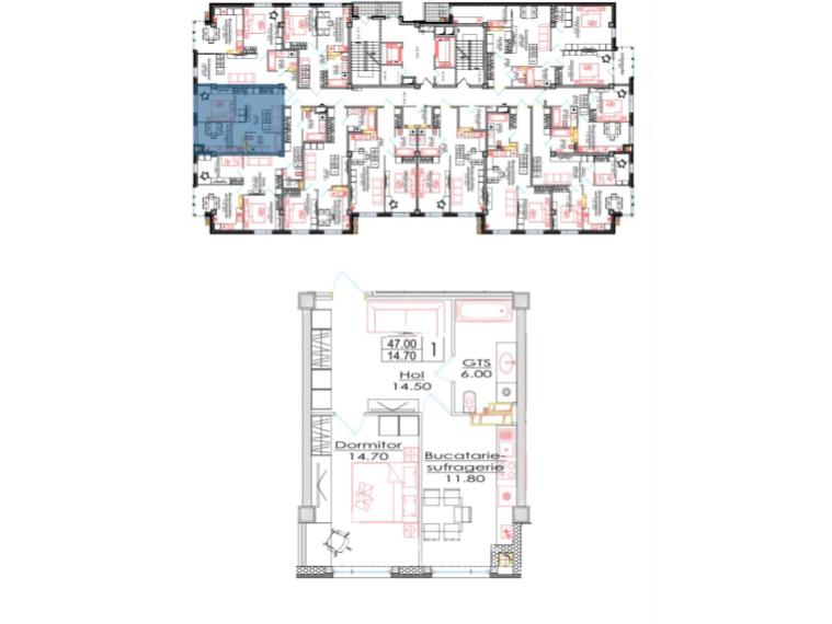 Estate Invest! Bloc Nou! Telecentru, str. Ialoveni, 1 cameră + living. Variantă albă!: 2