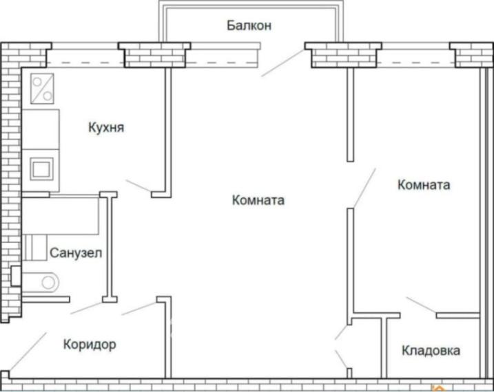 Buiucani, Ion Creanga street, 2 rooms. Middle position!: 4