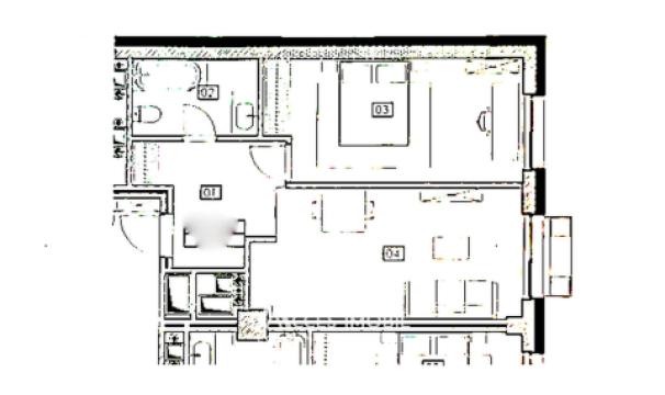 City Gardens! Râșcani, bd. Renașterii Naționale, 2 camere + living. Variantă albă!: 2