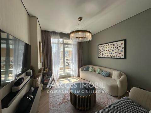 Inamstro! Bloc Nou! Buiucani, str. Liviu Deleanu, 2 camere + living. Reparație Premium! Penthouse!: 2