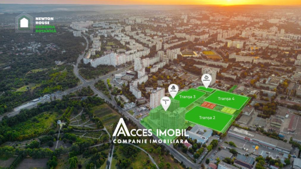 Newton House! Botanica, str. Grădina Botanică, 2 camere. Variantă Albă!: 3