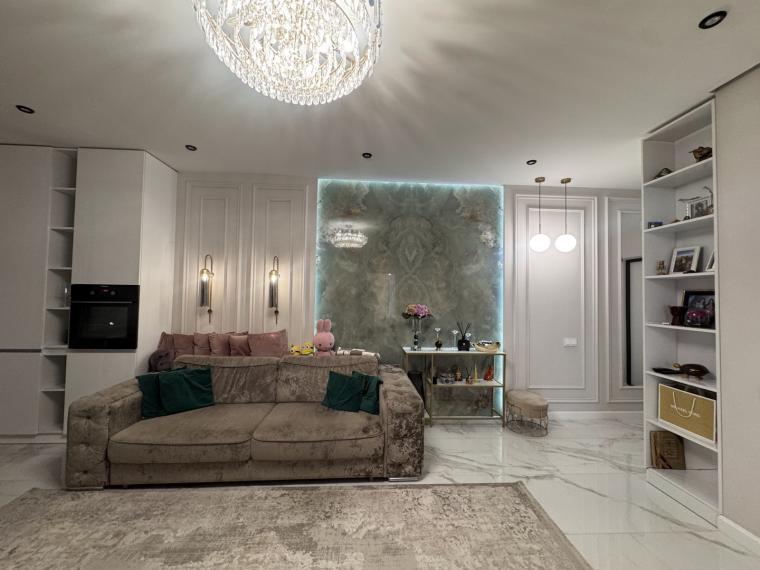 Аренда! Новострой! Буюканы, ул. Ливиу Деляну, 2 комнаты + гостиная. Евроремонт!: 6