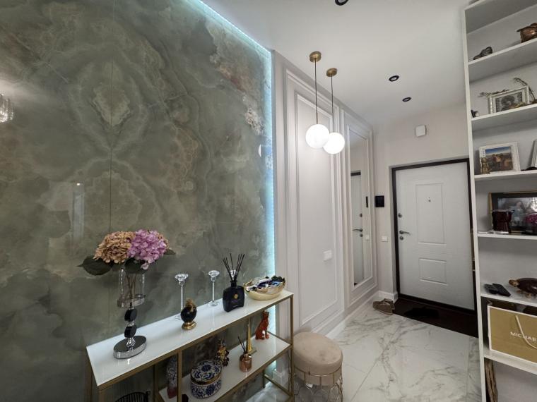 Аренда! Новострой! Буюканы, ул. Ливиу Деляну, 2 комнаты + гостиная. Евроремонт!: 12