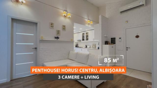 Penthouse! Horus! Centru, str. Albișoara, 3 camere + living. Euroreparație!: 0