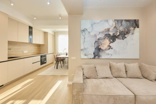 Новострой! Буюканы, ул. И. Л. Караджале, 2 комнаты + гостиная. Евроремонт!: 2