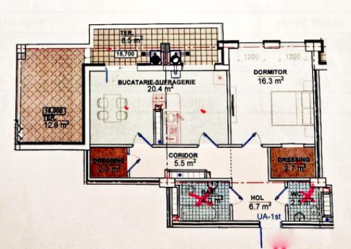 Satul German! Ботаника, ул. Еуропа, 2 комнаты + гостиная. Белый Вариант!: 7