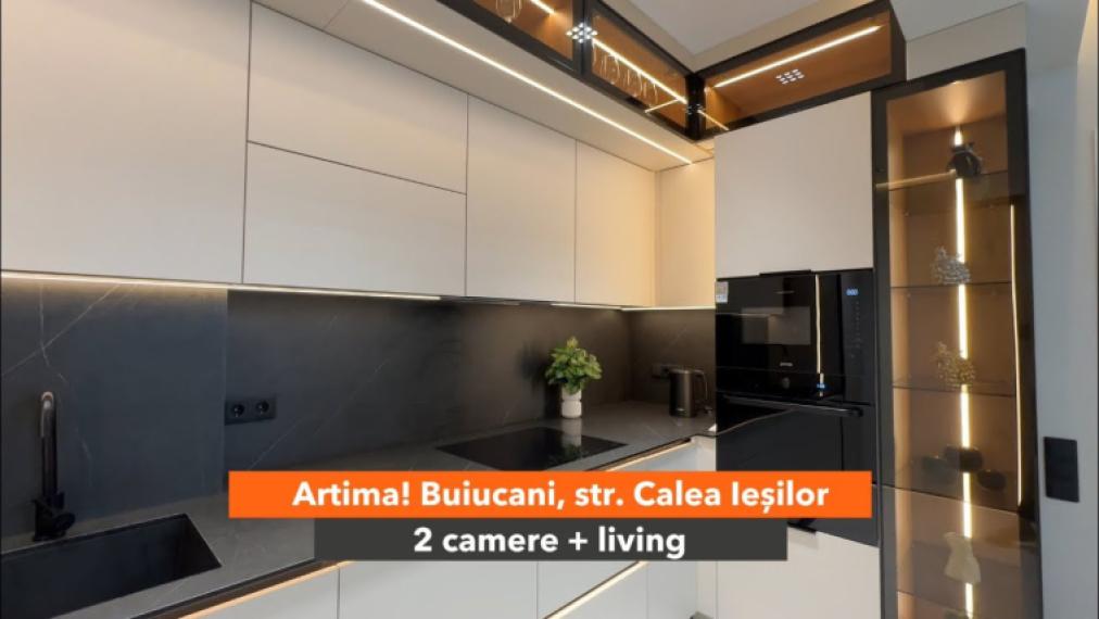 Inamstro! Complex Artima! Buiucani, str. Calea Ieșilor, 2 camere + living. Euroreparație!: 0