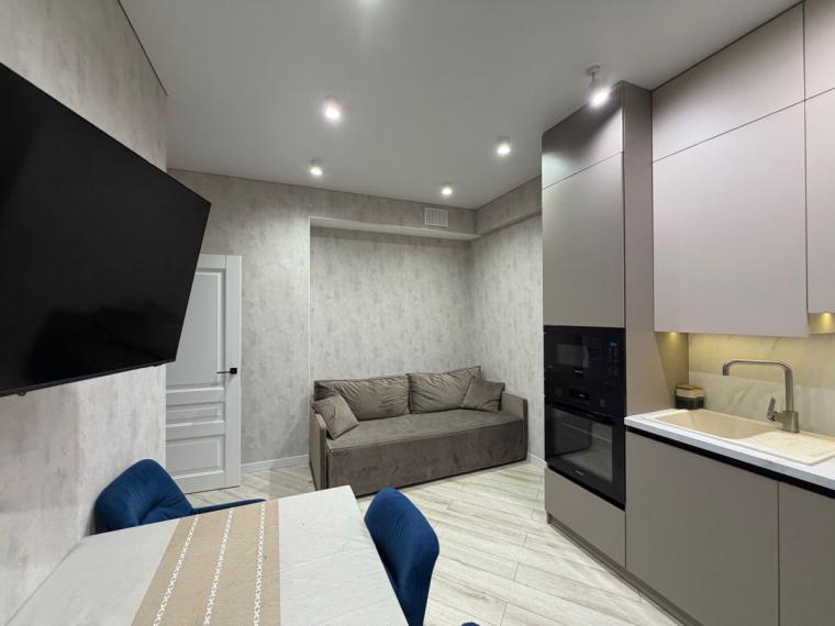 Новострой! Телецентр, ул. Пьетрарилор, 1 комната + гостиная. Евроремонт!: 1