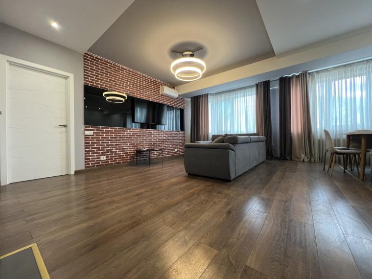 Astercon! Буюкань, ул. Ион Крянгэ, 1 комнатa + гостиная. Евроремонт! Парк Дендрарий!: 3