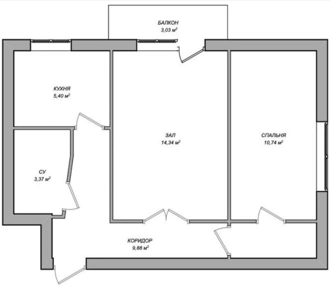 Buiucani, Paris street, 2 rooms. Middle position!: 2