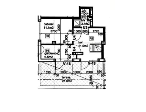 Penthouse on 2 levels! Boiar House! Durlești, str. Nicolae Dimo, 3 rooms. White version!: 13