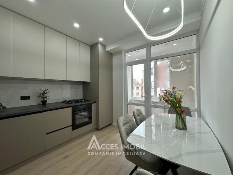 Bloc Nou! str. Cartușa, Durlești, 2 camere + living. Euroreparație!: 0