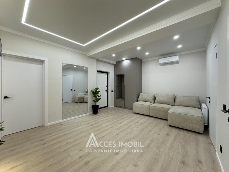 Bloc Nou! str. Cartușa, Durlești, 2 camere + living. Euroreparație!: 3