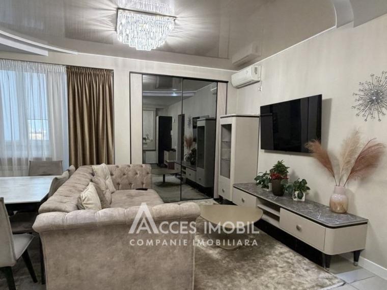 Chirie! Bloc Nou! str. Lev Tolstoi, Centru, 2 camere + living. Reparație premiu!: 1