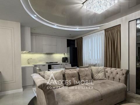 Chirie! Bloc Nou! str. Lev Tolstoi, Centru, 2 camere + living. Reparație premiu!: 2