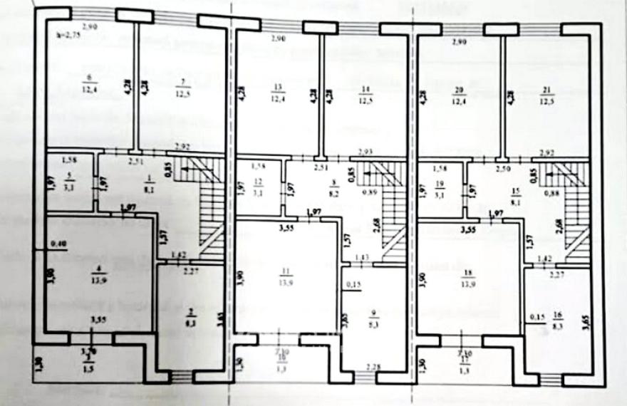 TownHouse în 2 niveluri! Durlești, str. Codrilor, 130m2 + 3 ari. Variantă albă!: 12