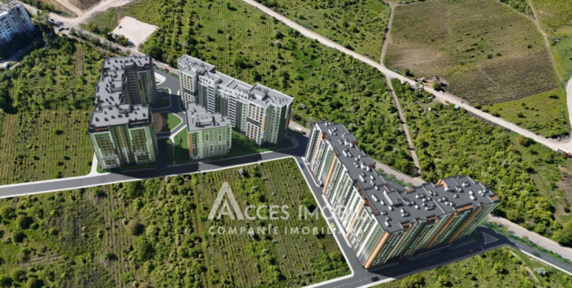 Estate Invest! New Block! Telecenter, Ialoveni street, 1 room + living. White version!: 1