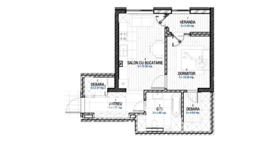 Element Stil! Durlesti, Nicolae Dimo street, 1 room + living room. White Version!: 8