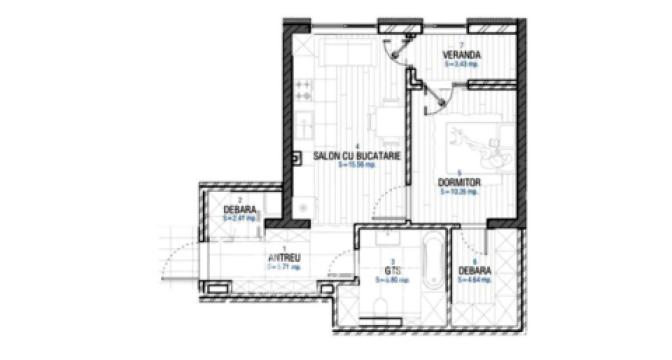 Element Stil! Durlesti, Nicolae Dimo street, 1 room + living room. White Version!: 8