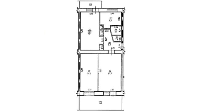 Botanica, Aeroport street, 3 rooms. Middle!: 15
