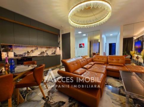 For Rent! Clock Tower! Riscani, Spartacus street, 2 room + living. Premium Repair!: 2