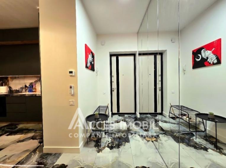 For Rent! Clock Tower! Riscani, Spartacus street, 2 room + living. Premium Repair!: 6