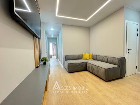 For Rent! New Block! Rascani, Renasterii avenue, 2 rooms + living. Euro Repair!: 2