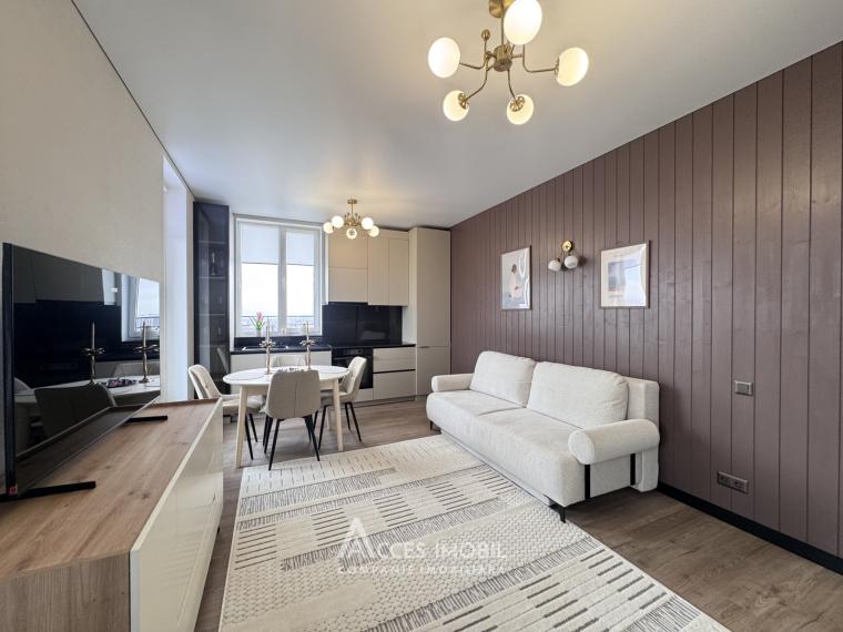 Pamir Construct! Bloc nou! str. Ialoveni, Telecentru, 2 camere + living. Euroreparație!: 1