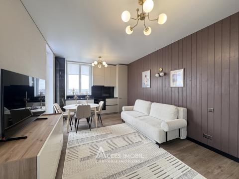 Pamir Construct! Bloc nou! str. Ialoveni, Telecentru, 2 camere + living. Euroreparație!: 1