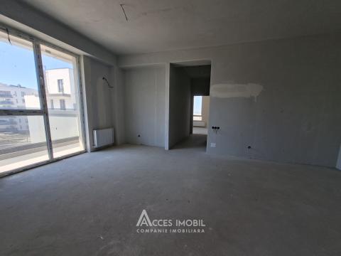 Penthouse, Satul German! Botanica, str. Europa, 3 camere + living. Varianta albă! +36 m2 TERASĂ!: 3