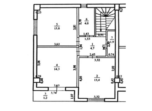 Дуплекс в 2 уровня! Дурлешты, ул. Извоарелор, 3 комнаты + гостиная, 110м² + 2 сотки. Белый вариант!: 9