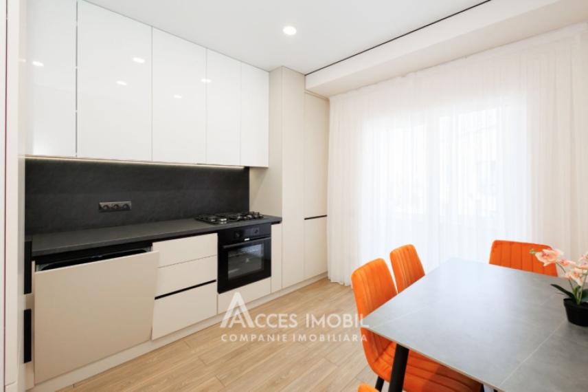 Bloc Nou! str. Cartușa, Durlești, 2 camere + living. Euroreparație!: 11