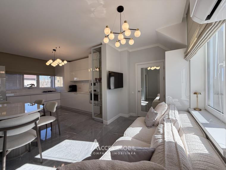 Bloc Nou! Ciocana, str. Liviu Rebreanu, 2 camere + living. Euroreparație! Garderobă 12m2. + Debara 15m2 și parcare proprie!: 4