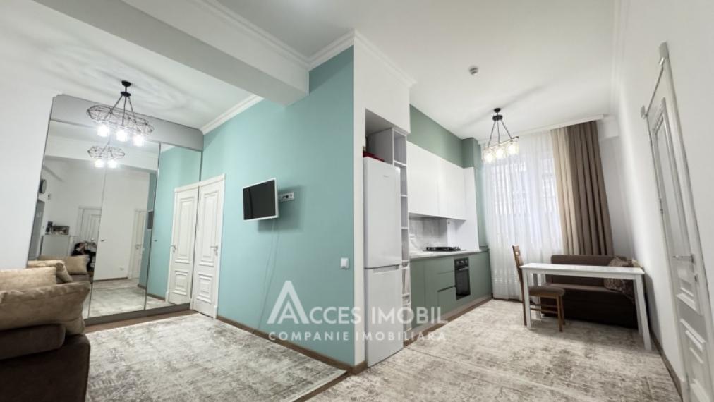 Sahin Construction! New Block! Centru, Moara Rosie street, 2 rooms + living room. Eurorepair!: 2