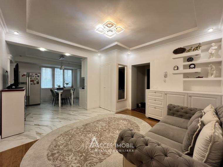 Basconslux! New Block! Buiucani, Ion Creangă street, 3 rooms + living room. Euro repair!: 4