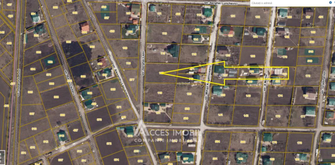 Land for construction, 16,44 ares! Budești, Serghei Lazo Street!: 8