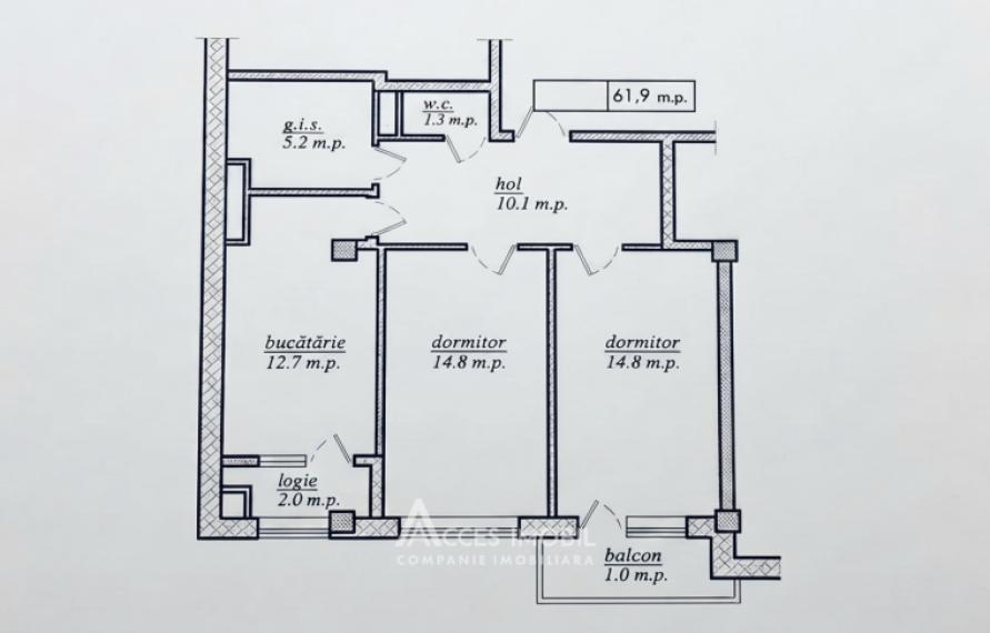 Poliprim-Grup! New block! Durlești, Nicolae Dimo street, 2 rooms.: 3