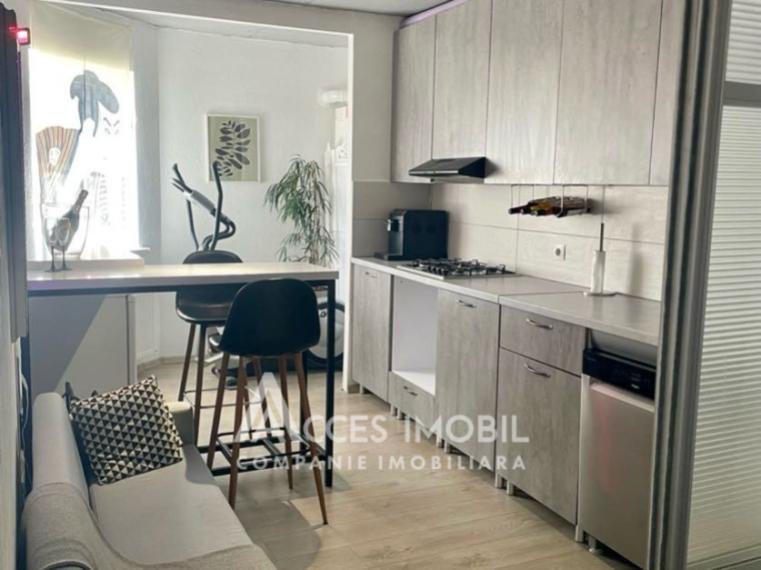 Rent! New Block! Botanica, Cuza Voda street, 1 room + living room. Eurorepair! Middle floor!: 3